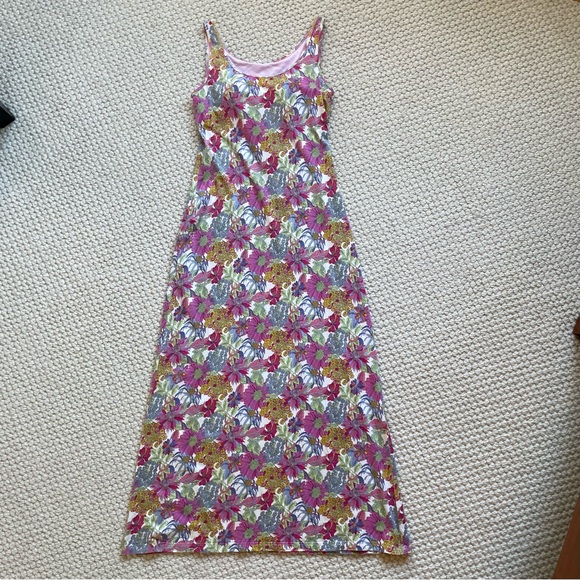 Uniqlo floral print long summer dress - Picture 2 of 12